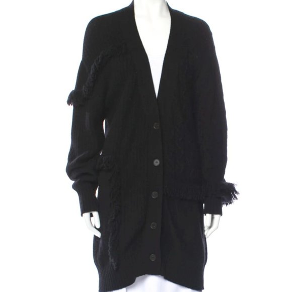 Prabal Gurung Cashmere Long Cardigan Sweater - Picture 1 of 8